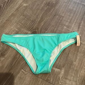 Aqua cheeky bikini bottom